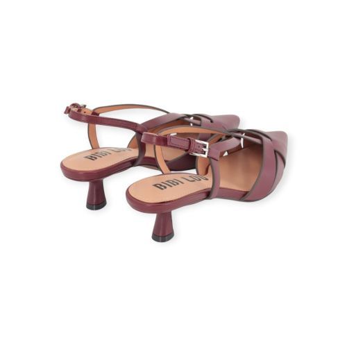 Bibi Lou Nolia Pump in bordeaux , burgundy leer voor dames. 