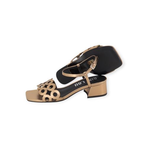 Bibi Lou Oribu sandaal in brons shining leer voor dames. 