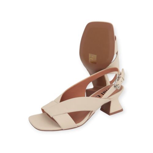 Bibi Lou Zia sandaal voor dames in offwit– butter leer voor dames. 