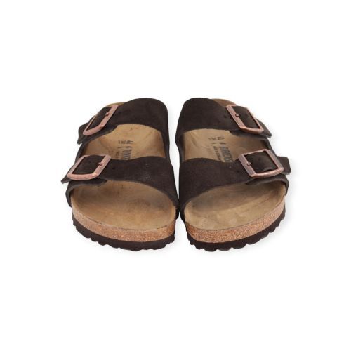 Birkenstock Arizona slipper in bruin voor dames. Birkenstock Arizona slipper in bruin voor dames.