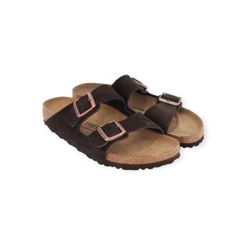 Birkenstock Arizona slipper in bruin voor dames en heren.