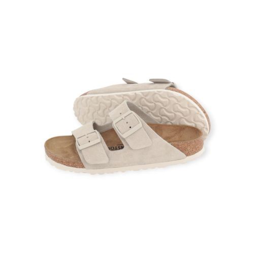 Birkenstock Arizona slipper in offwit voor dames. Birkenstock Arizona slipper in offwit voor dames.