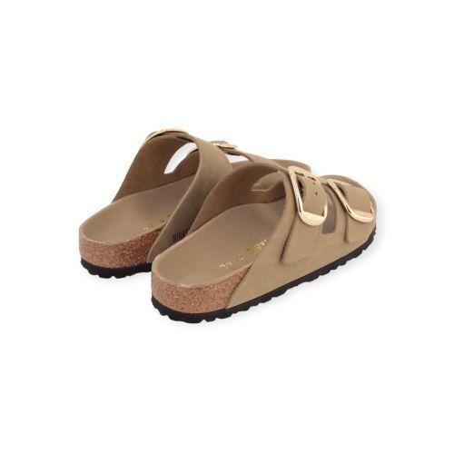 Birkenstock Arizona Big Buckle in taupe voor dames.
