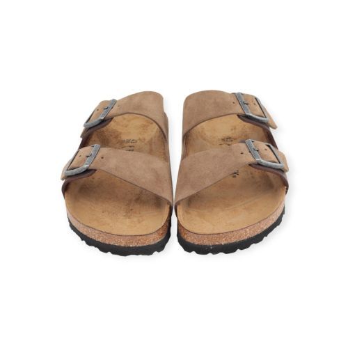 Birkenstock Arizone BS heren slipper in bruin suede/leer. Birkenstock Arizone BS heren slipper in bruin suede/leer.