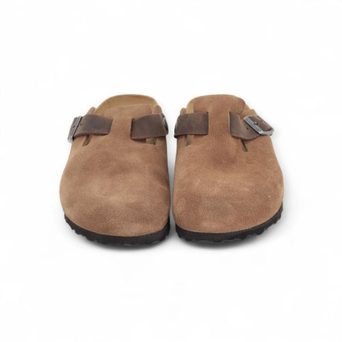 Birkenstock Boston BS Mixed Leather Heren Dark Tea (Bruin) Birkenstock Boston BS Mixed Leather Heren Dark Tea (Bruin)