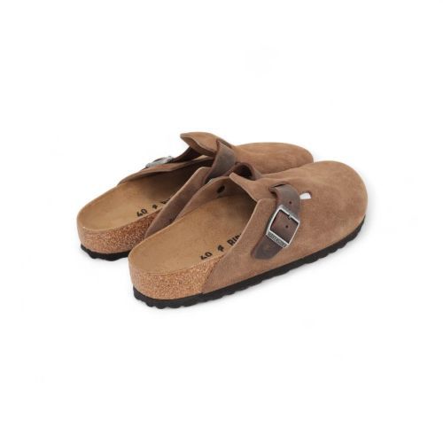 Birkenstock Boston BS Mixed Leather Heren Dark Tea (Bruin)