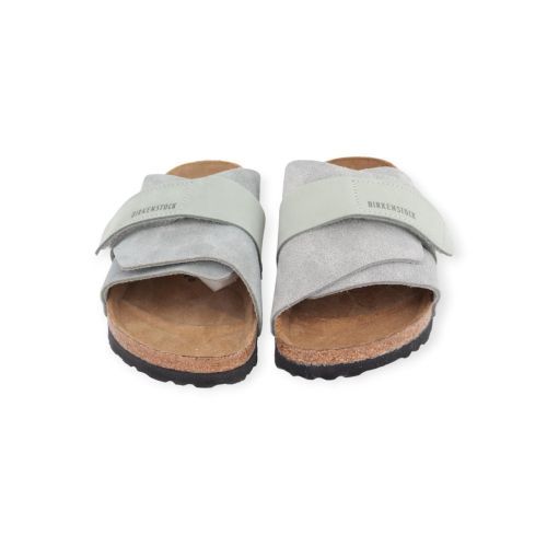 Birkenstock Kyoto unisex slipper in licht blauw.