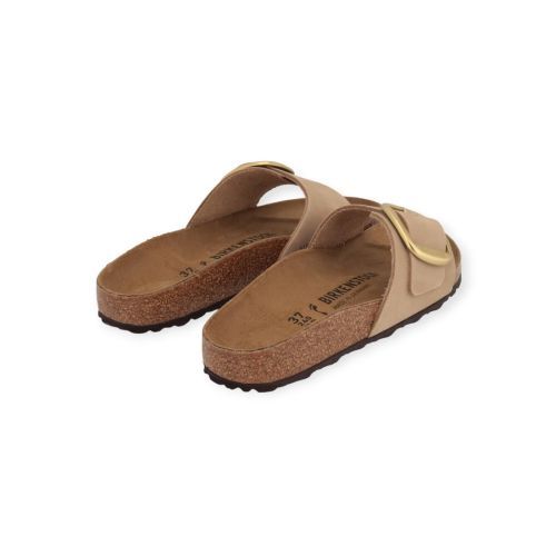 Birkenstock Madrid Big Buckle slipper zand nubuck.