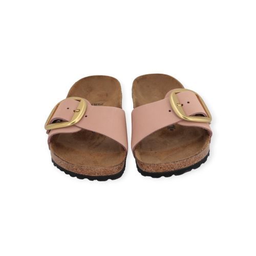 Birkenstock Madrid Big Buckle slipper roze nubuck.