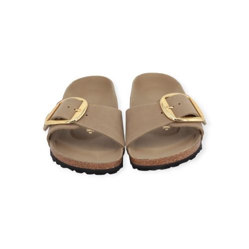 Birkenstock Madrid Big Buckle slipper taupe nubuck. Birkenstock Madrid Big Buckle slipper taupe nubuck.