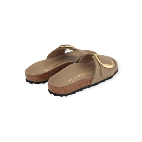 Birkenstock Madrid Big Buckle slipper taupe nubuck. Birkenstock Madrid Big Buckle slipper taupe nubuck.