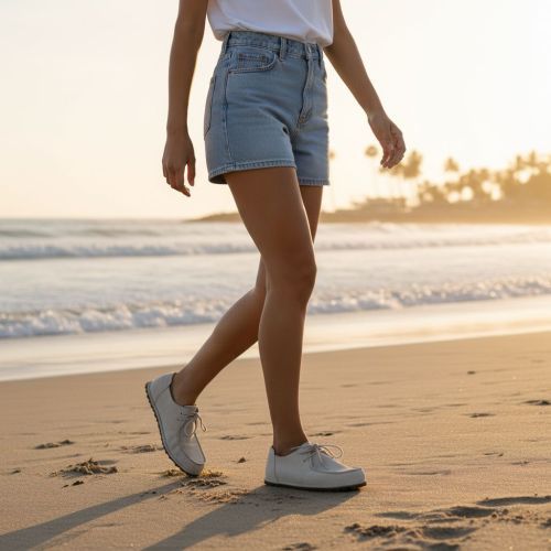 Birkenstock Utti Lace in off wit (antique white) suède voor dames. 