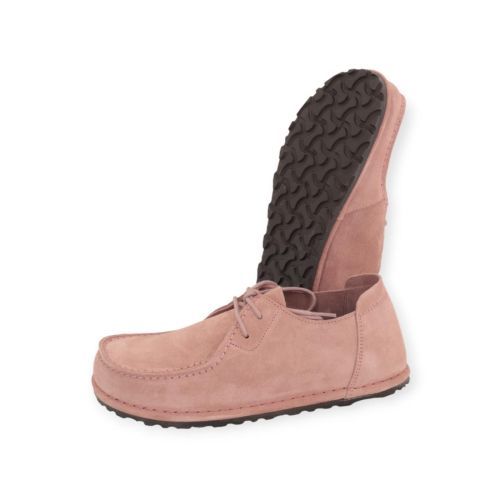 Birkenstock Utti Lace in roze suède voor dames. Birkenstock Utti Lace in roze suède voor dames.