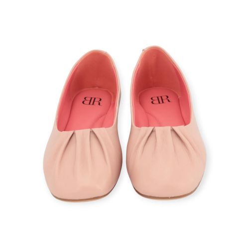 BlackRose Dory ballerina in roze leer. 