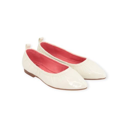 Blackrose Venice mocassin in offwit lakleer voor dames. 