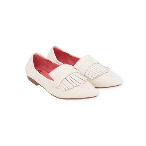 Blackrose Venice mocassin in wit leer voor dames. 