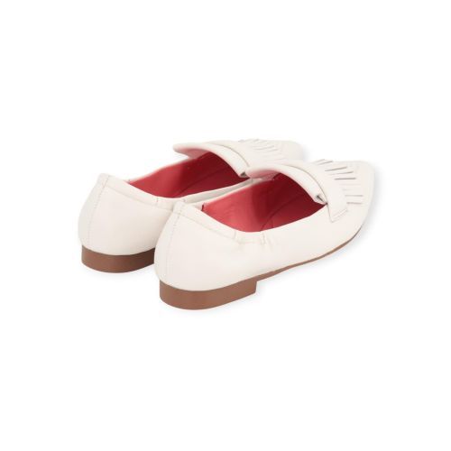 Blackrose Venice mocassin in wit leer voor dames. 