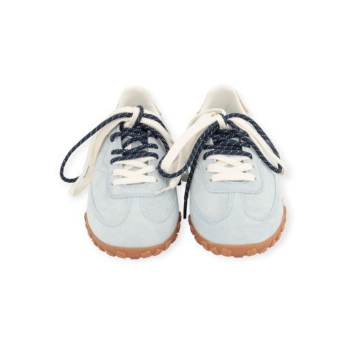 Boax Strike 3038 sneaker voor dames in lichtblauw suède. 