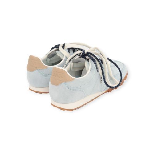 Boax Strike 3038 sneaker voor dames in lichtblauw suède. 