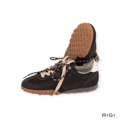 Boax Strike sneaker in bruin pony voor dames. 