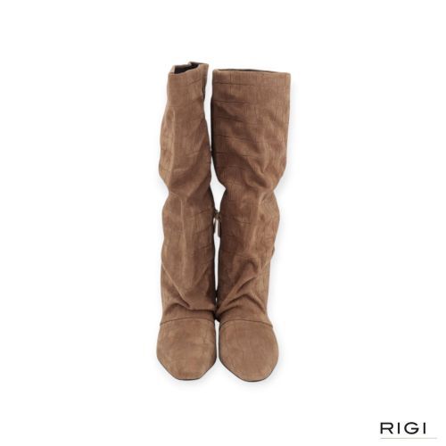 Bruno Premi B00202X laars in taupe crocco suède voor dames. 