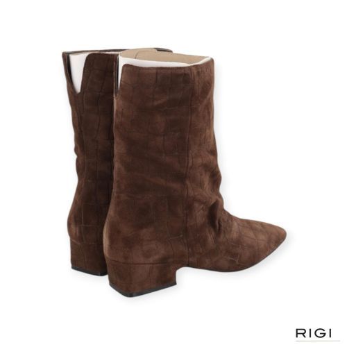 Bruno Premi B00205X enkellaars in bruin suède voor dames. 