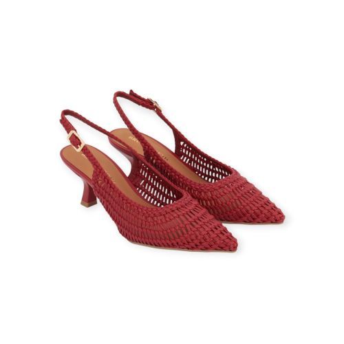 Bruno Premi 310 pump in rood leer voor dames. 