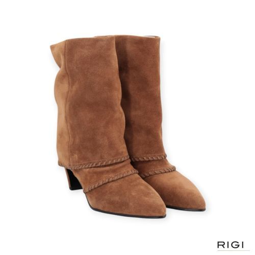Bruno Premi B01103X enkellaars in cognac suède voor dames.