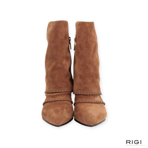 Bruno Premi B01103X enkellaars in cognac suède voor dames.