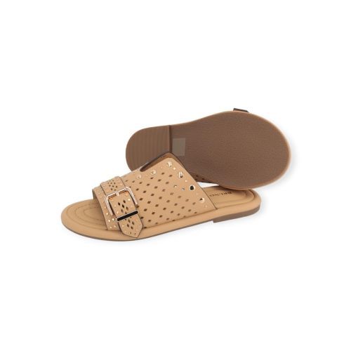 Bruno Premi dames slipper in camel leer. Bruno Premi dames slipper in camel leer.