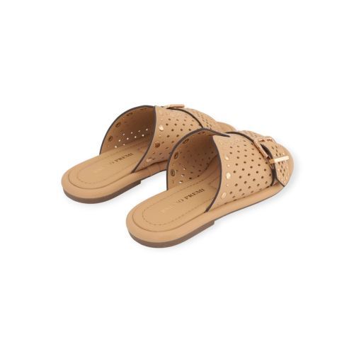 Bruno Premi dames slipper in camel leer. Bruno Premi dames slipper in camel leer.