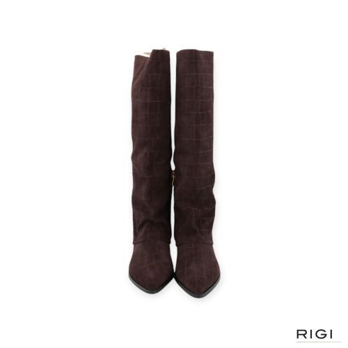 Bruno Premi B05801X laars in donkerbruin crocco suède voor dames. 