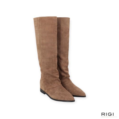 Bruno Premi B05801X laars in taupe crocco suède voor dames. 