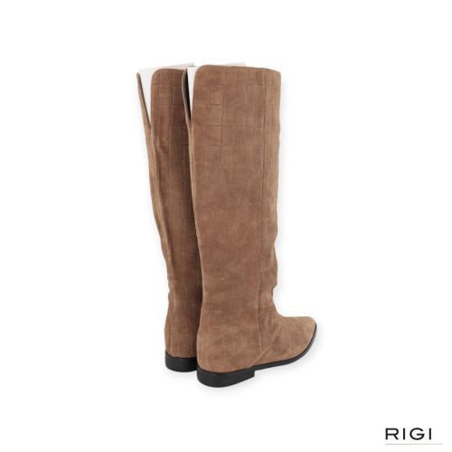 Bruno Premi B05801X laars in taupe crocco suède voor dames. 