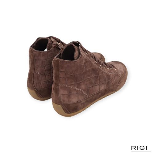 Candice Cooper Twist Plus Woman voor dames in bruin crocco suède. 