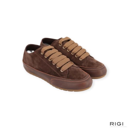 Candice Cooper Twist Woman Dark voor dames in bruin suède met leer. 