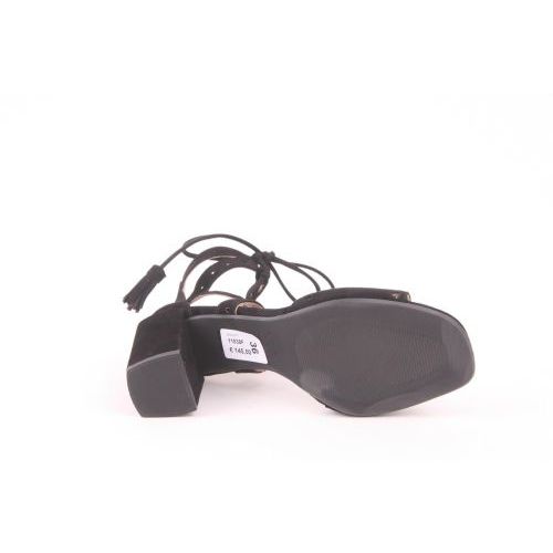 Catwalk dames sandaal in suede zwart (Amaury).