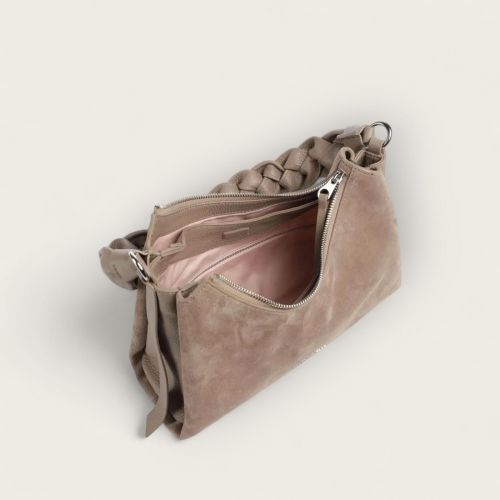 Coccinelle Hand- en schoudertas Taupe dames (Boheme Suede Bimaterial E1P6P130301 N59 - Boheme Suede Bimaterial E1P6P1) - Rigi