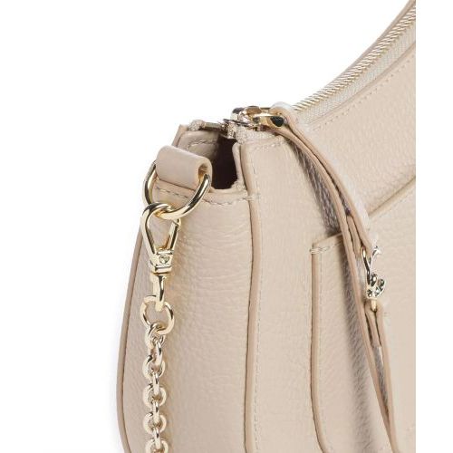 Crossbody Coccinelle C-Easy Mini voor dames in beige sandshell leer. 