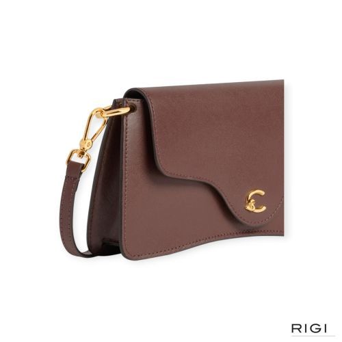 Coccinelle C-ME Calf Mini Clutch E5SSK270101 in bordeaux, berry leer voor dames. 