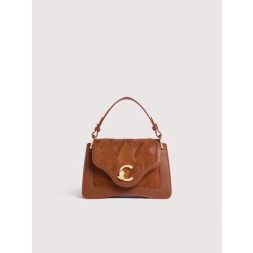 Coccinelle Hand- en schoudertas Cognac