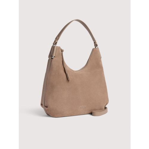 Coccinelle Hand- en schoudertas Taupe dames (Coccinelle Rebekka Suede E1T96130101 N59 - Coccinelle Rebekka Suede E1T96) - Rigi