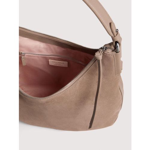 Coccinelle Hand- en schoudertas Taupe dames (Coccinelle Rebekka Suede E1T96130101 N59 - Coccinelle Rebekka Suede E1T96) - Rigi