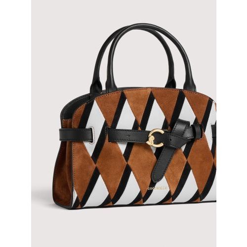 Coccinelle Hand- en schoudertas Cognac dames (Coccinelle Sabine N.GEO.PA E1TLD180201 4 - Coccinelle Sabine N.GEO.PA E1T) - Rigi