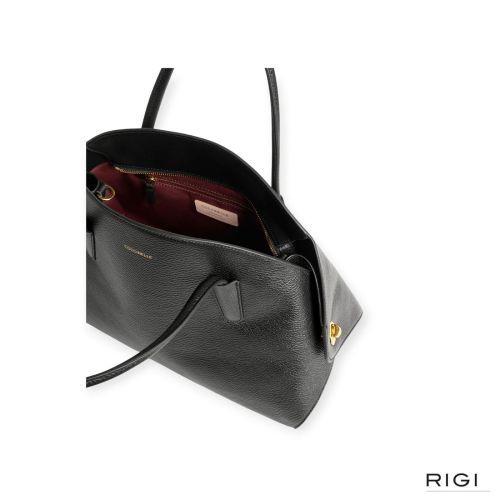 Coccinelle Tylde Soft E1V7N180201 handtas in zwart, noir gekorreld leer voor dames. Coccinelle Tylde Soft E1V7N180201 handtas in zwart, noir gekorreld leer voor dames.