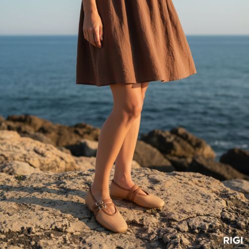 CTWLK - Catwalk clara dames ballerina in het cognac leer. CTWLK - Catwalk clara dames ballerina in het cognac leer.