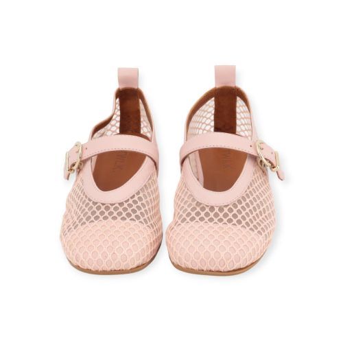 CTWLK - Catwalk claudia dames ballerina in het roze mesh leer. CTWLK - Catwalk claudia dames ballerina in het roze mesh leer.