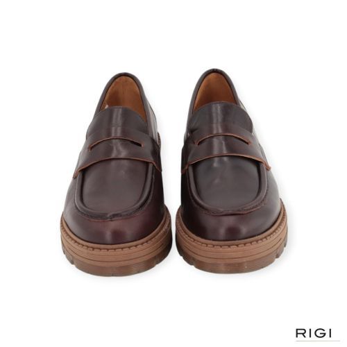CTWLK Edlund/I8 mocassin in bruin leer voor dames. 
