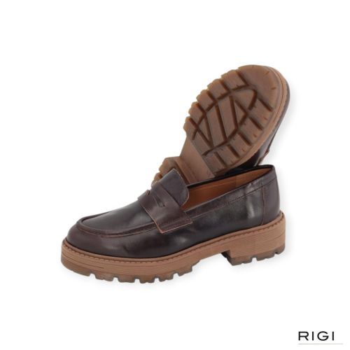 CTWLK Edlund/I8 mocassin in bruin leer voor dames. 