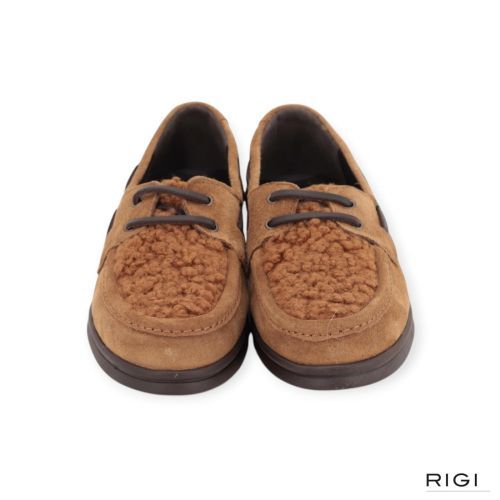 Catwalk, CTWLK Elona mocassin voor dames in cognac suède.